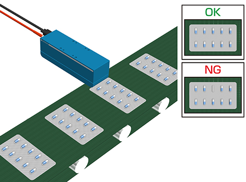ネクタピンのコプラナリティ検査