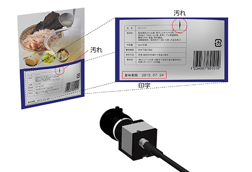 日付印字と汚れの同時検査